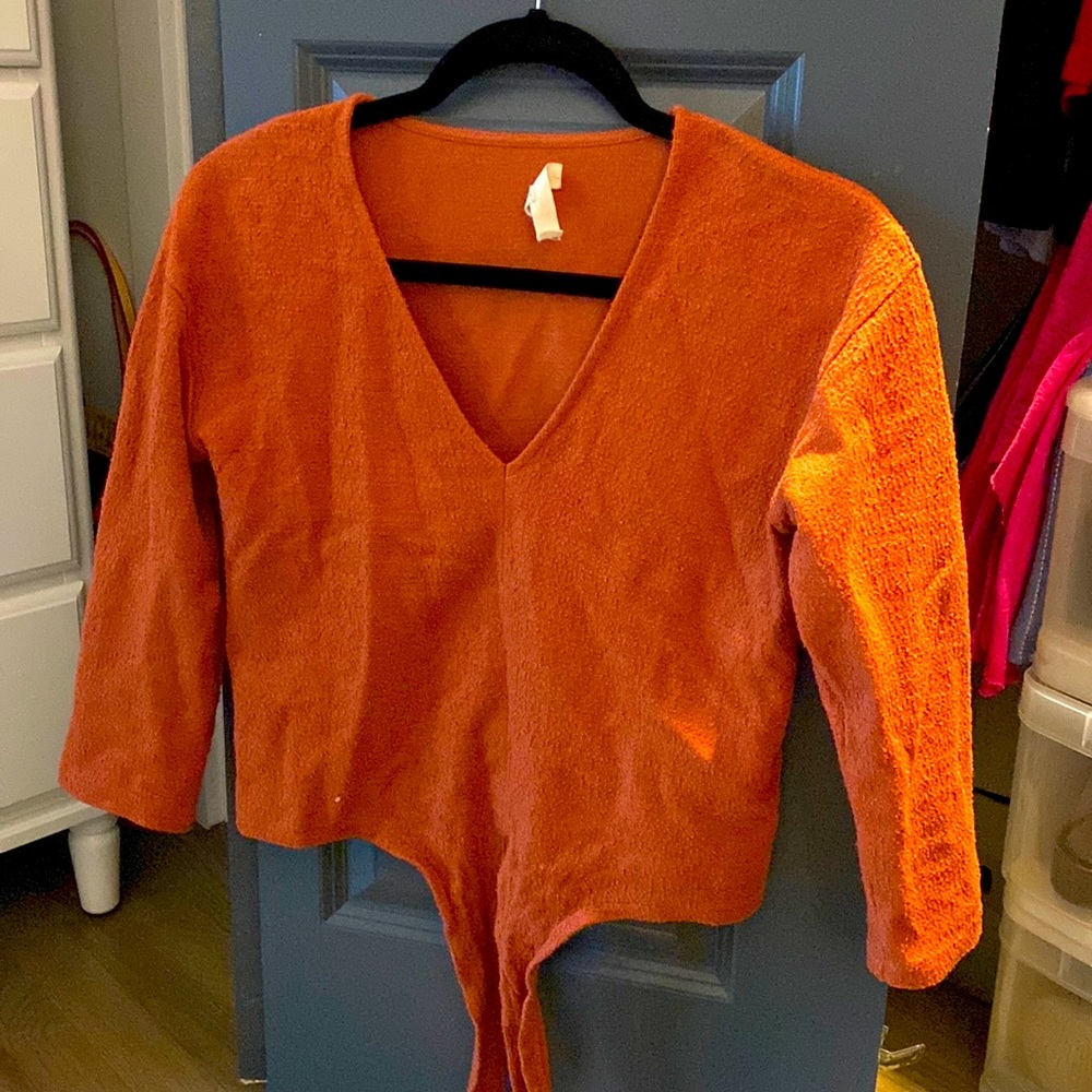 Madewell tie front top